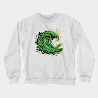 GREEN WAVE Crewneck Sweatshirt